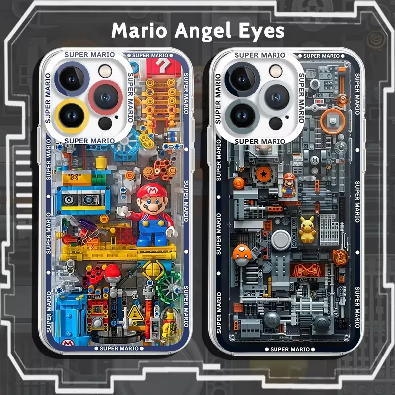 Coque Super M-Mari-os B-Bros pour iPhone 18 17 Air 16 15 14 Plus 11 Pro Max 13 12 Mini XS Max XS X 8 7 Plus, coque arrière antichoc