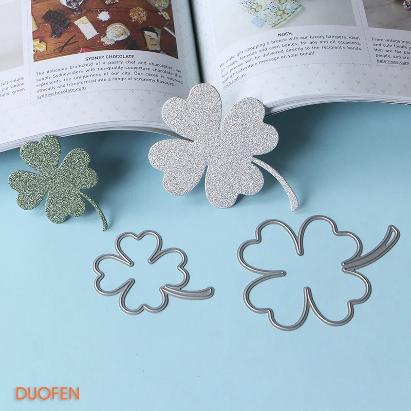 030151 four leaf clover leaves stencil metal Cutting dies for DIY papercraft project Scrapbook Paper Album greeting cards