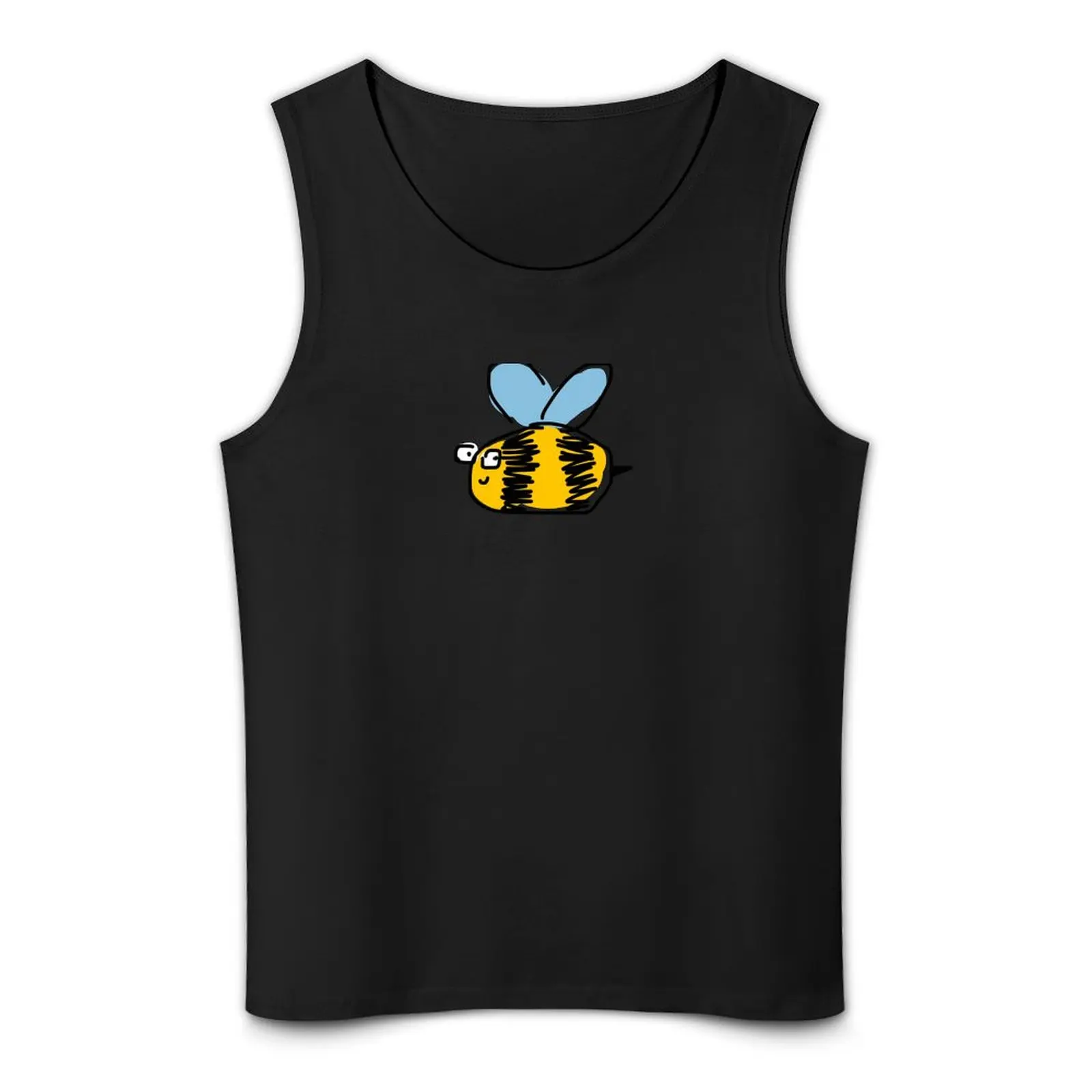 Herbee the Bee Doodle Tank أفضل المنتجات مبيعًا ملابس رجالي مصممة ملابس كمال الأجسام للرجال