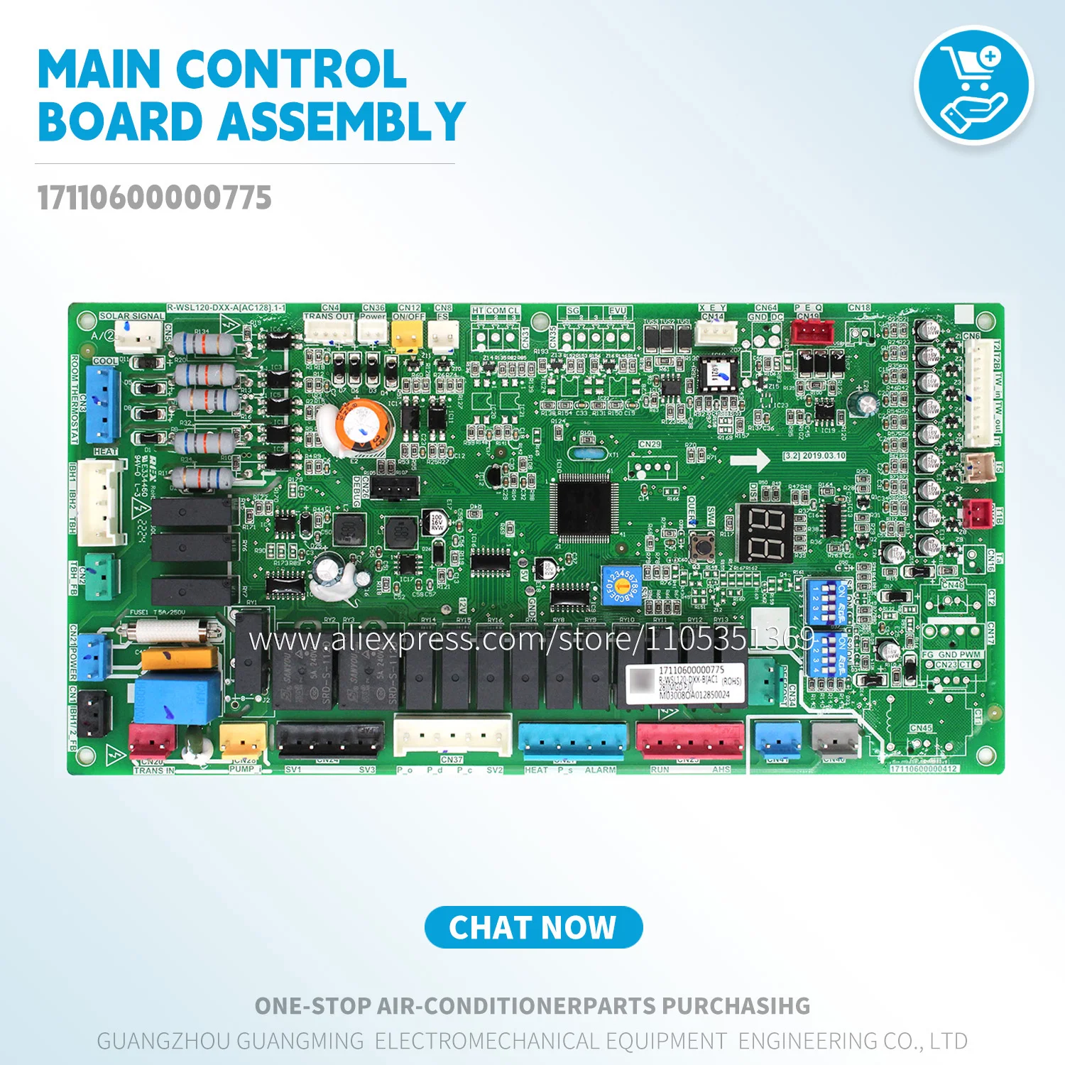 

New 0utdoor Main Control Board Assembly 17110600000775 For Midea MDV VRF Unit PLC PCB HVAC Air Conditioner Original parts tools