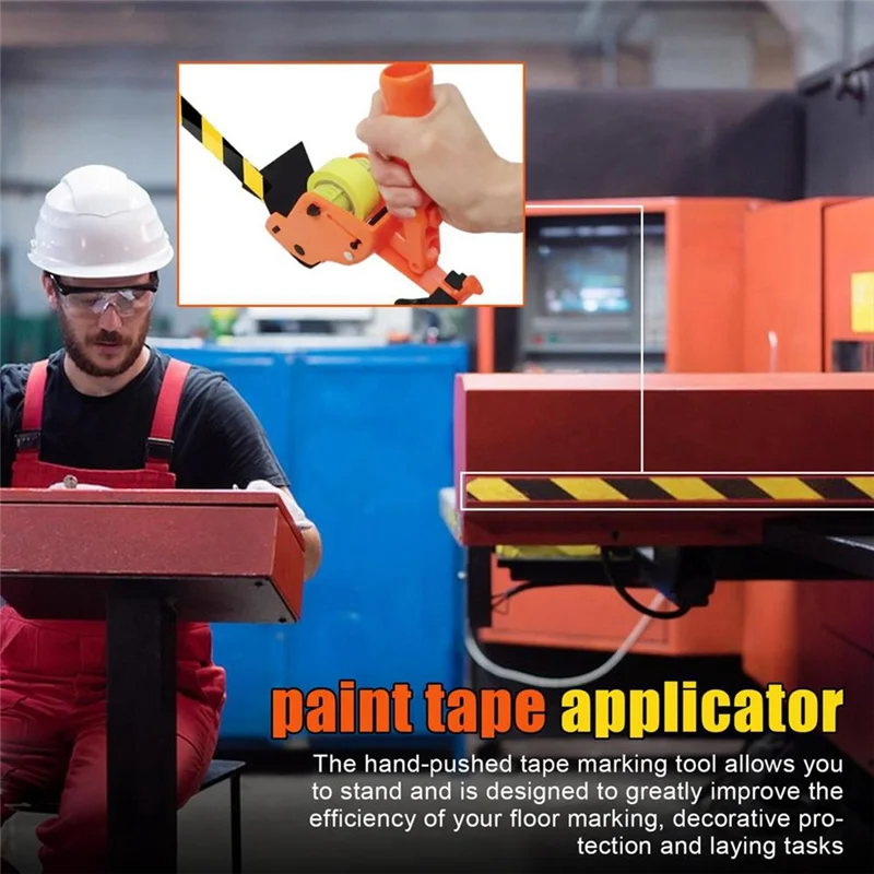 

WORTHOWN-Paint Wall Floor Tile Tape Roller Masking Applicator Long Handle Painter Beauty Seam Tape Dispenser Machine Pasting