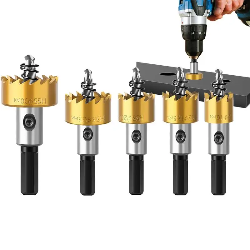 High Speed Steel Hole Opener Hole Drill Bit Hole Saw 16-30mm Hole Saw High Speed Steel Drill Bits For Stainless Metal Wood