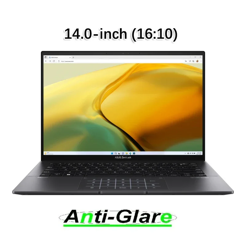 2X Ultra Clear/Anti-Glare/Anti Blue-Ray Screen Protector Guard Cover for ASUS Zenbook 14 OLED UM3402 UM3402YA Laptop 14