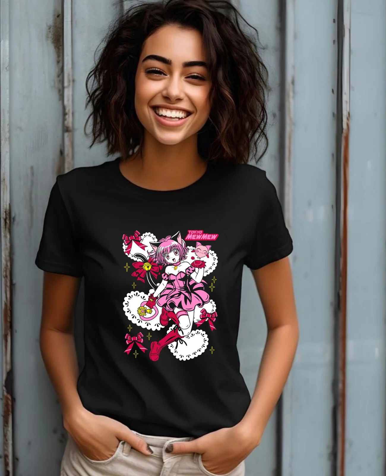 Tokyo Mew Mew Ichigo Momomiya Magical girl Anime T-shirt Unisex Harajuku T-Shirt