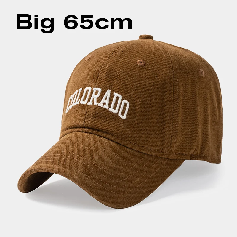 Big Head Letter Baseball Caps for Men 55-60cm 60-65cm Man Large Size Sport Hats Ladies Soft Cotton Sun Cap