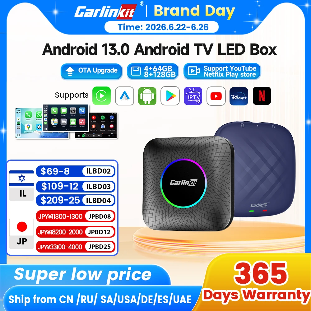 Carlinkit Ai Box Android 13 CarPlay Android Auto