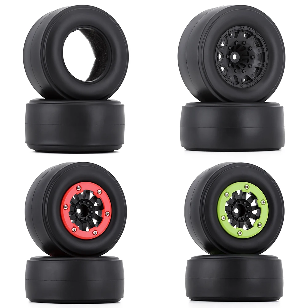 Austar RC Car Wheels and Tires 1/10 Scale 12mm Hex for Traxxas Slash 2WD Losi 22S DR10 Short-course Truck RC Drag Racing Tires