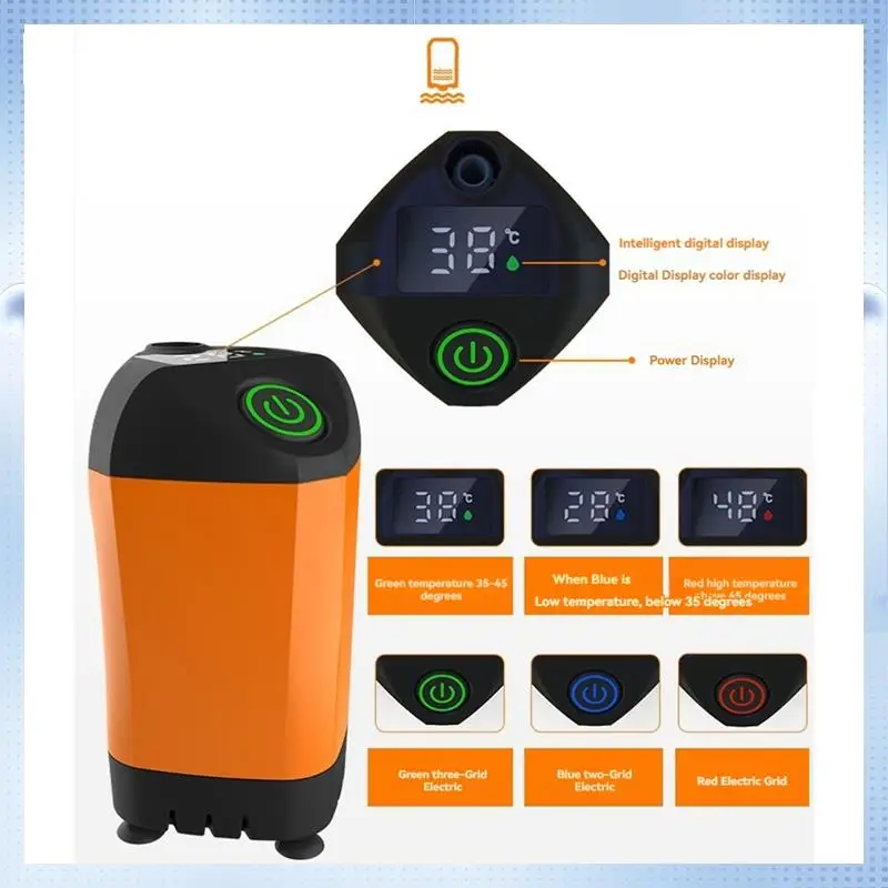 

BA-Camping Shower, Portable Shower For Outdoor Shower, Watertemperature Viewable Shower Adjustable Shower Heads Hose