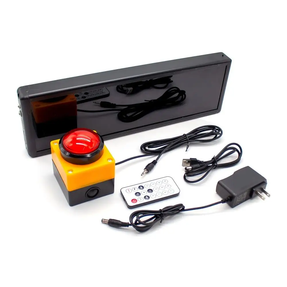 10s Game Competition Timer Countdown Stopwatch Counter LED Digit Digital Display Training Speech Timing Equipment Remote Control