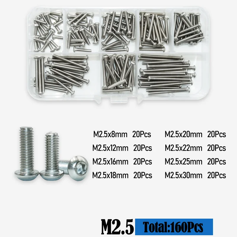 M2 m2, 5 m3 m4 m5 m6 m8 m10 Knopf kopf Innen sechs kant Maschinen schrauben Schraubens atz Edelstahl iso7380 Inbus runde Sechs kant antriebs schrauben – Detail 10