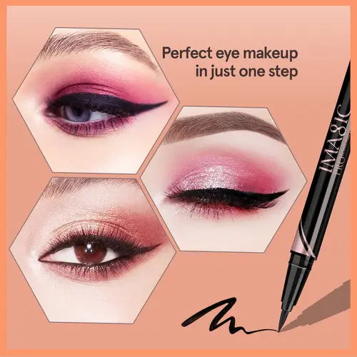 IMAGIC Waterproof Eyeliner Shine Eyeliner Matte Make Your Beauty Black Long Lasting Eyeliner Pen Makeup Cosmetic Tool - Image 5