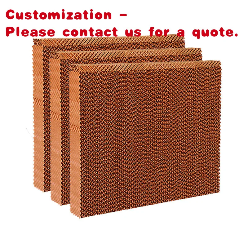 custom.Wet Cooling Curtain Wall Farm Greenhouse Paper Chiller Honeycomb Animal Husbandry Equipment