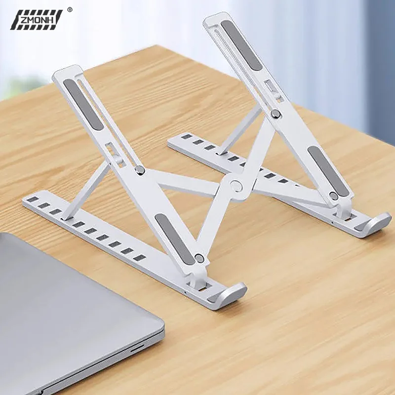 Universal Laptop Stand Adjustable Notebook Holder For Macbook Non-slip Foldable Cooling Base Bracket For Laptop/ Tablet/ Phone