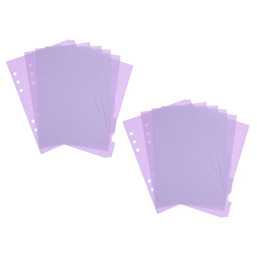 

12 Pcs Notebook Pagination Management Tool Tabs File Dividers Binder Partition PP Material Long Lasting Student Helper Bulk