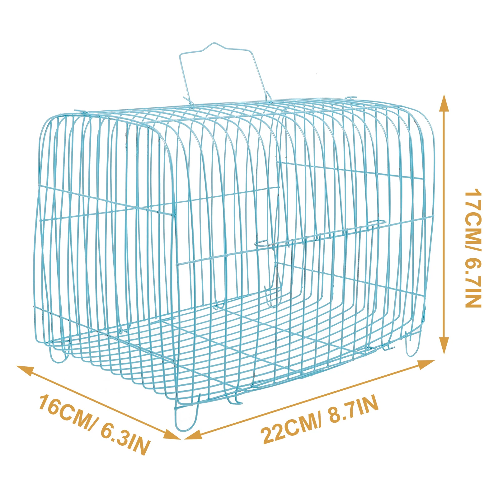 Jaula de transporte para pájaros, transportador de pájaros de Metal, jaula de viaje, transportador de pájaros portátil, jaula de viaje, jaula de almacenamiento de pájaros, alimentadores