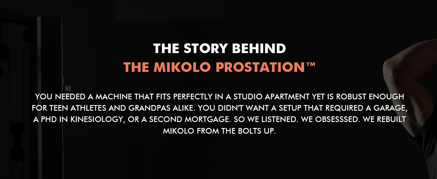Mikolo Home Gym Workout Station with 150LBS Weight Stack Multifunctional Home Gym Equipment