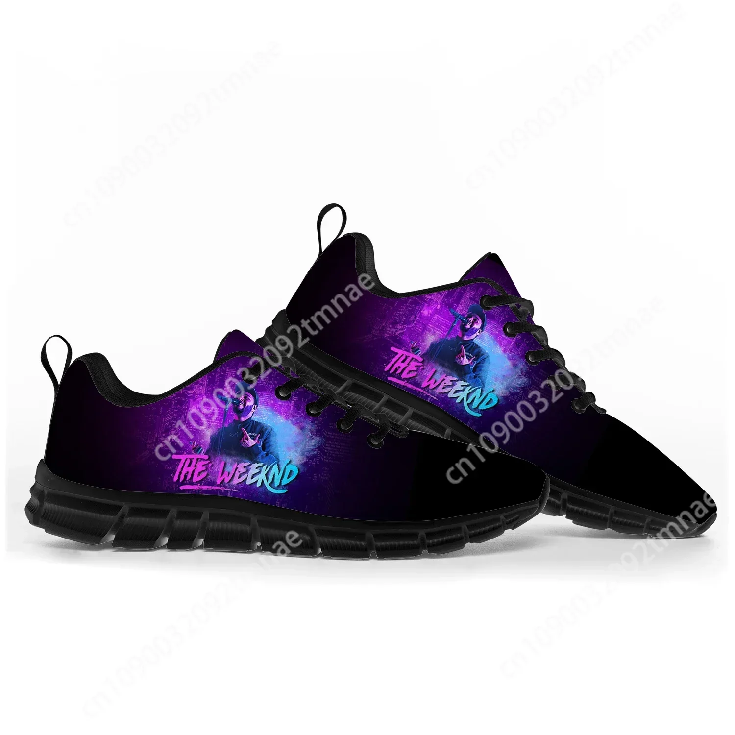 The Weeknd Singer Pop Sports Shoes Mens Womens Teenager Kids Children Sneakers Casual Custom High Custom Couple Shoes Black