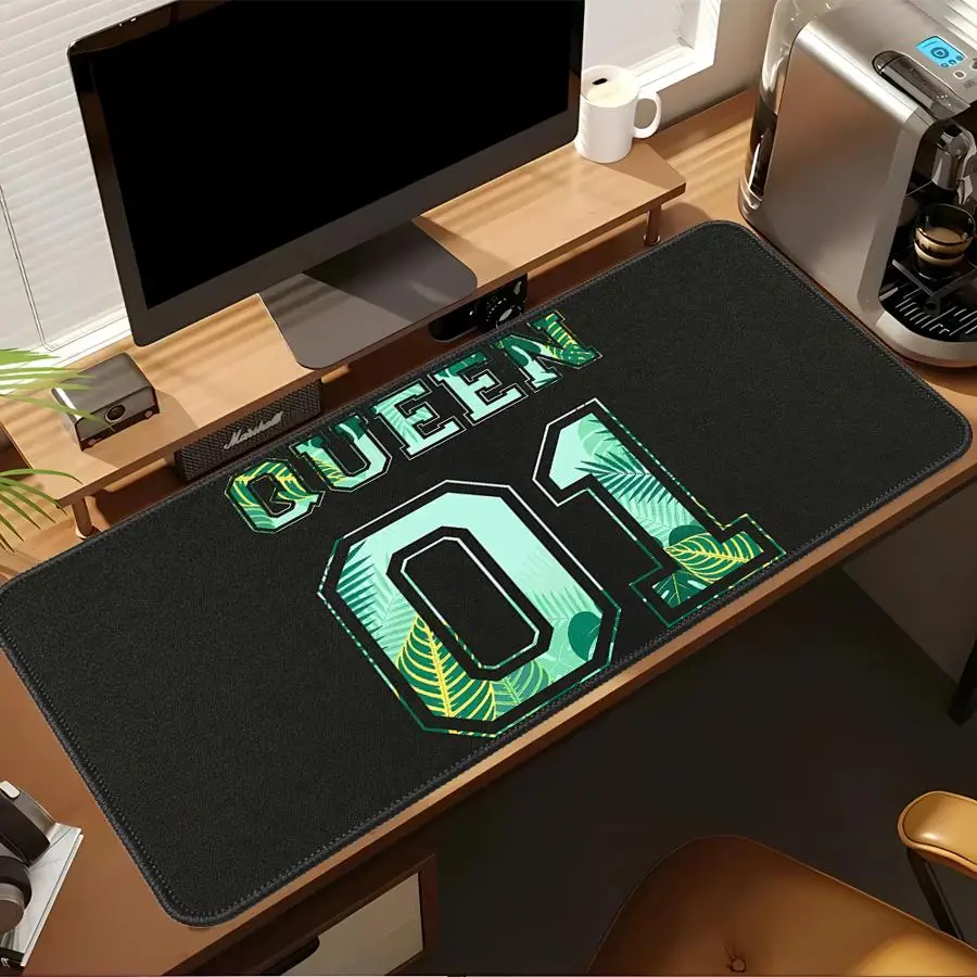 King Queen Letter 01 Mouse Pad Computer Laptop Pad Desk accessories office Pad Keyboard Mouse Pad Game Console Pad Waterproof