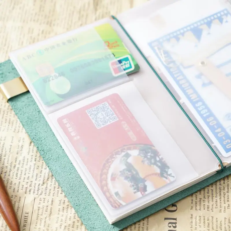 Midori Travelers Notebook PVC Zipper Bag Journal Planner Card Storage Pouch Standard/Pocket/Passport Accessory view 4