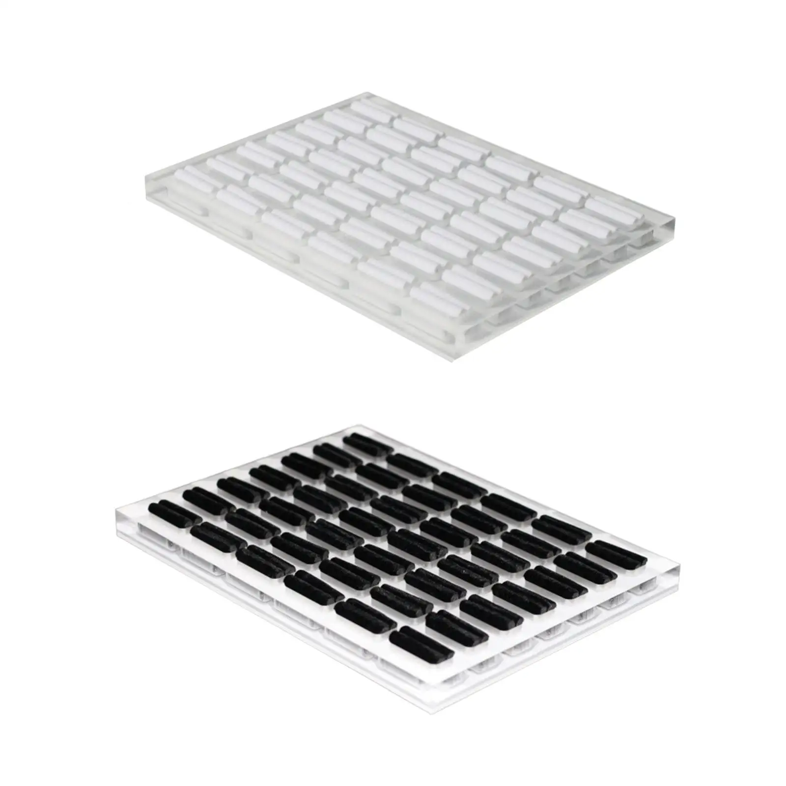 

Rings Display Tray Holder Box Acrylic Velvet Holds 42 Rings Organizer Holder