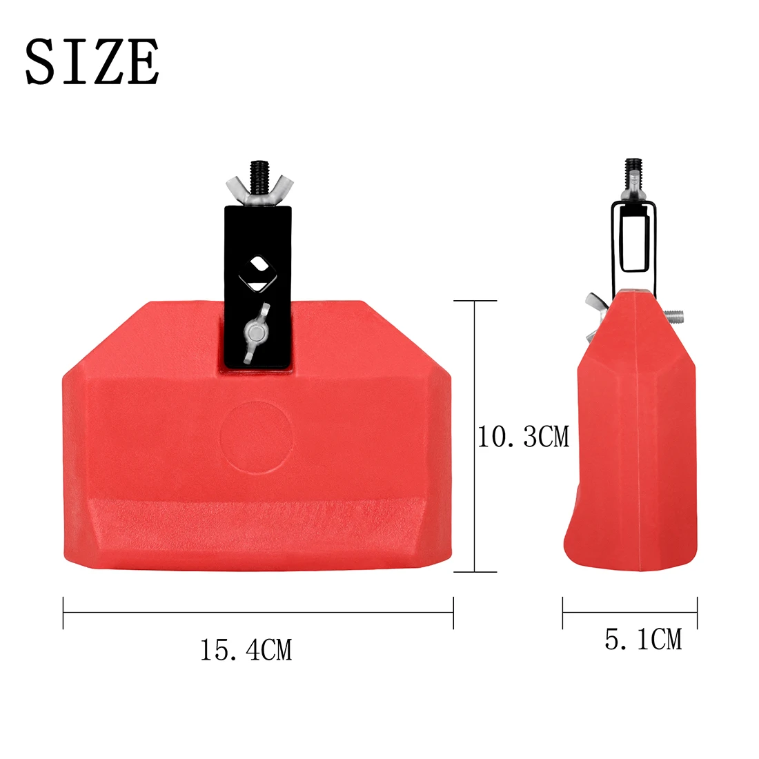 IRIN Drum Cowbell Set Accompany Accessories Jazz Style Music ABS Material Cheering Bell Percussion Drum Parts & Accessories