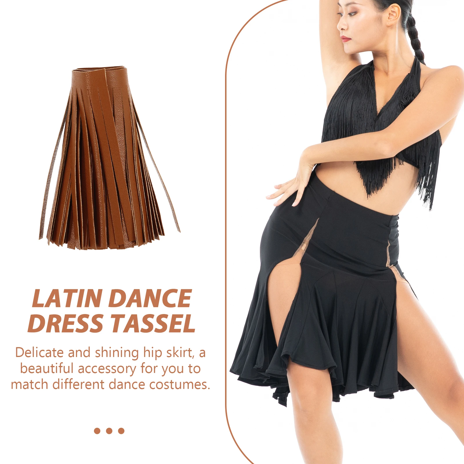 

Hip Tassel Skirt for Belly Dance Fringe Trim Waist Tassel Women Stage Performance Costume Party Accessory Making Fringe Trim