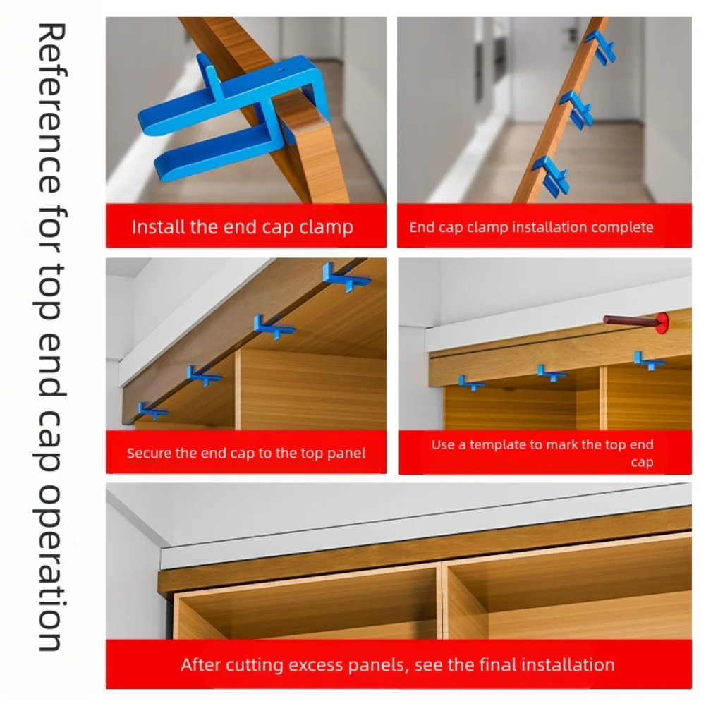 Carpentry Scribing Jig Kit For Cabinet Door Edge Marking Board Alignment And Hole Measuring In Workshop And DIY Wood Projects