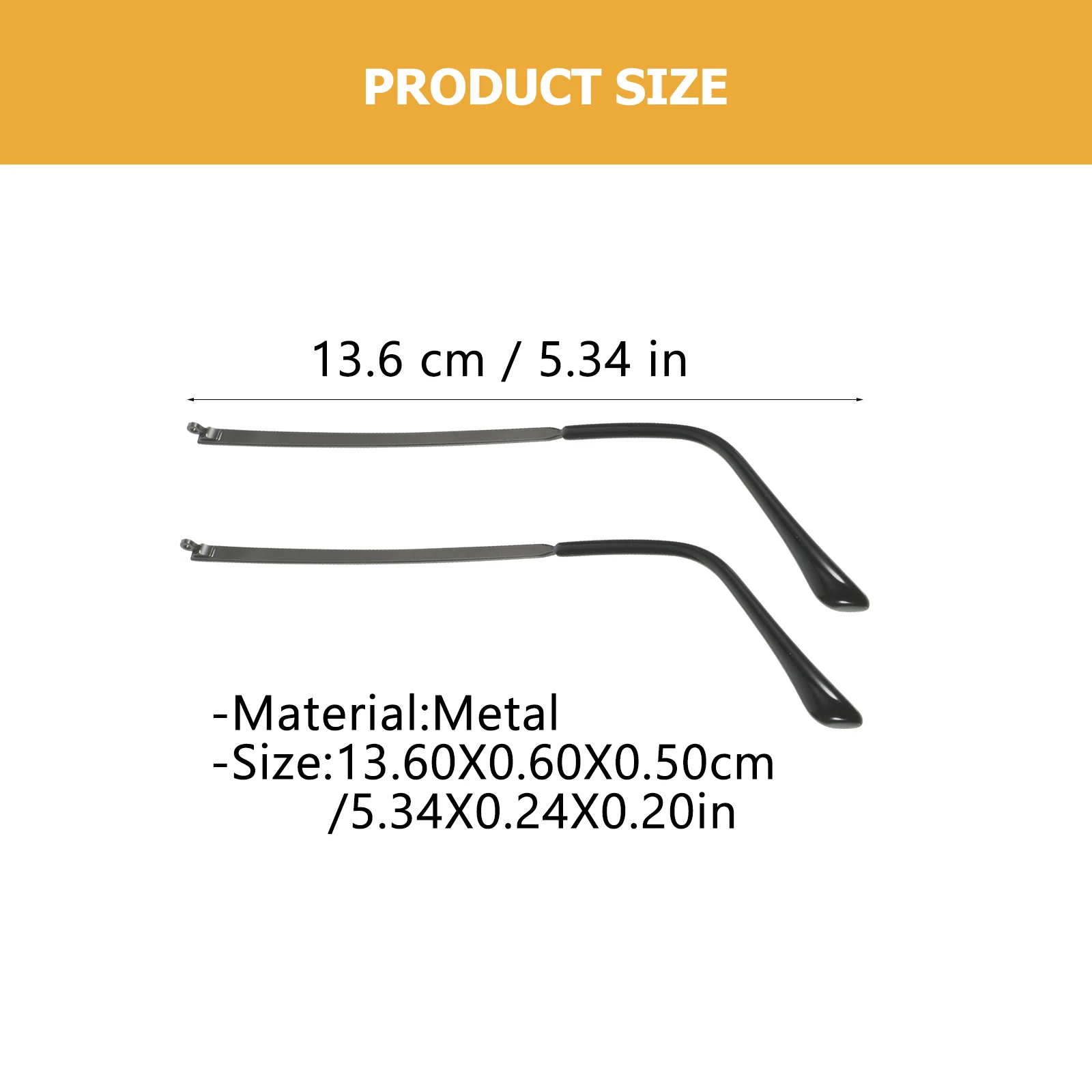 Glasses Accessories Replacement Eyeglasses Frame Temple Metal Arms Legs Non Slip Comfortable Easy Installation