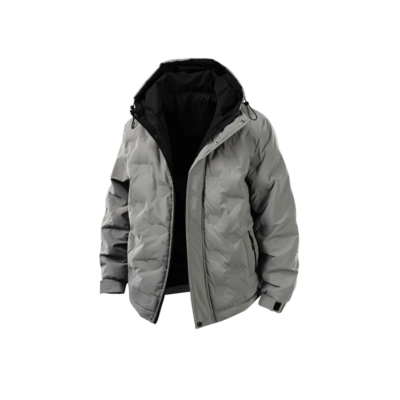 

Casual High-end Quality Mens Cotton-padded Thick Jacket Winter Cold-resistant Warm Hooded Coat Fashionable Cotton-padded Jacket