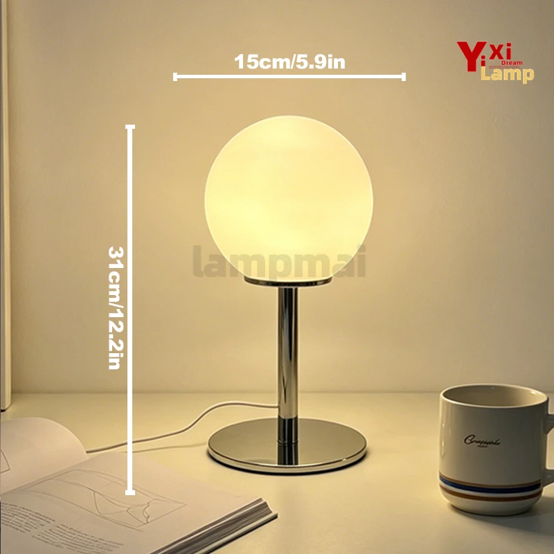 Modern Nordic sofas for living rooms glass wall lamps for bedroom accent walls simple and creative table lamps desk lamps for st