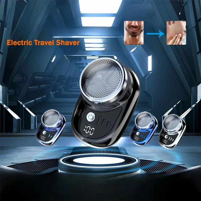 Men's Electric Shaver USB Charge Mini Pocket Travel Razor Comfortable Easy Travel Beard Body Hair Trimmer Pocket Razor