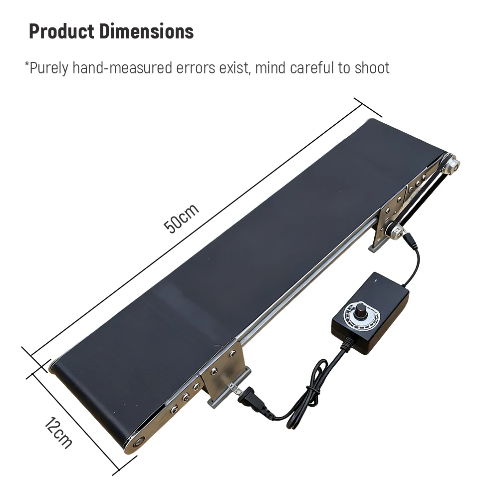 Mini elektrische transportband roestvrij staal duurzaam desktop kleine transportband automatische transportband voor verpakkingslaboratorium