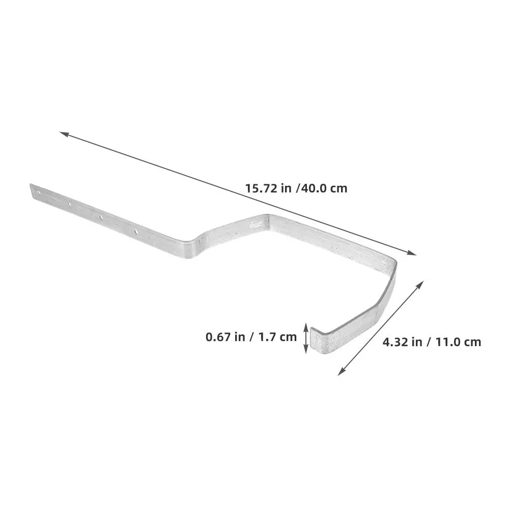 6Pcs Iron Gutter Bracket Roof Rain Gutter Rack Strong Structural Support for Smooth Water Flow Wide Compatibility Guttering