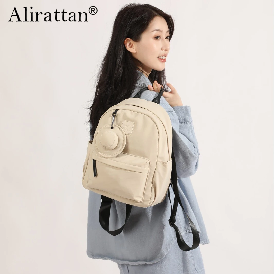 Alirattan 2026 New Backpack Women's Fashion Lightweight Travel Bag Computer Backpack Leisure Commuter Bag