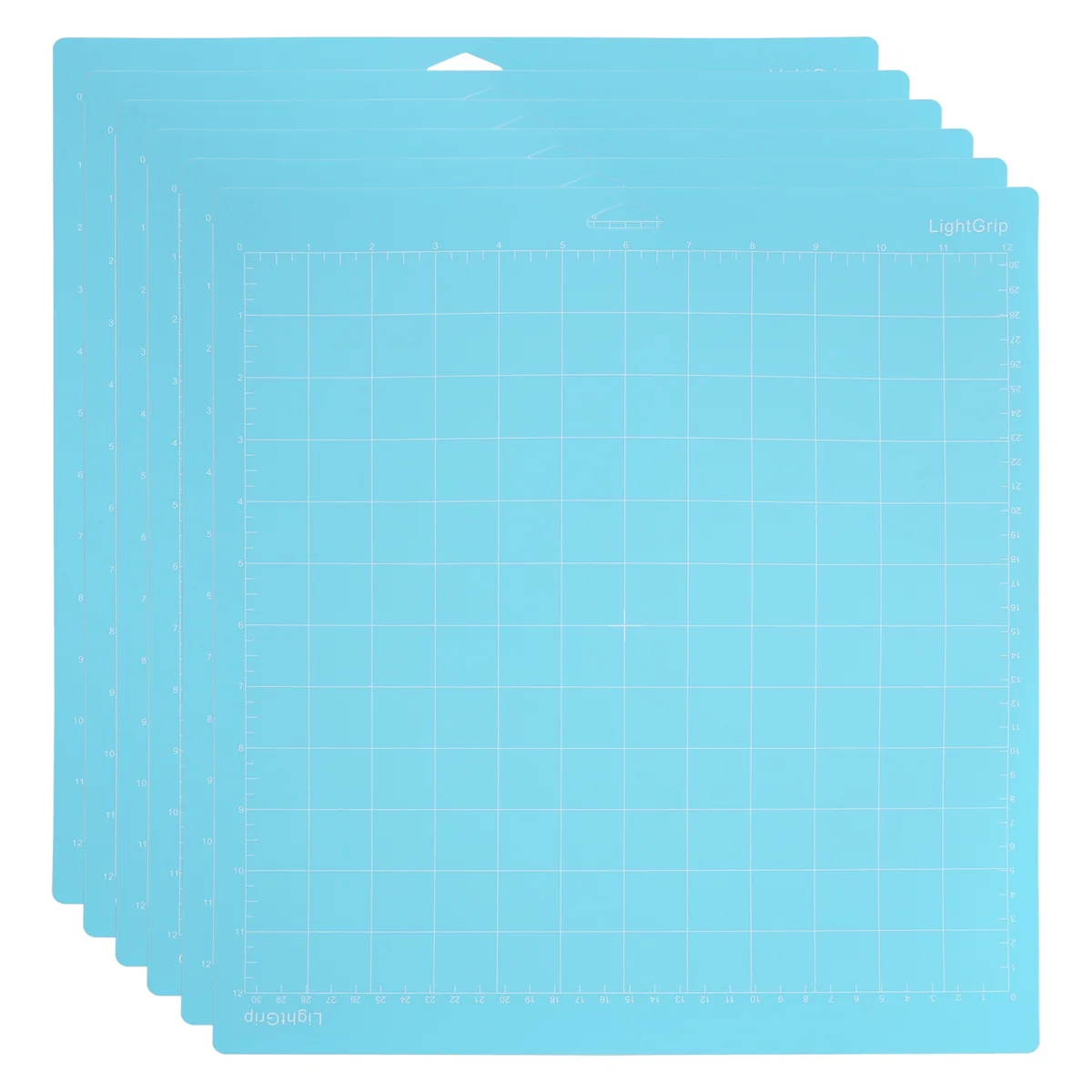 6Pcs Cutting Mat for Cricut Maker/Explore Air 2/Air/One (12X12Inch),LightGrip Quilting Mats for Cricut,Blue