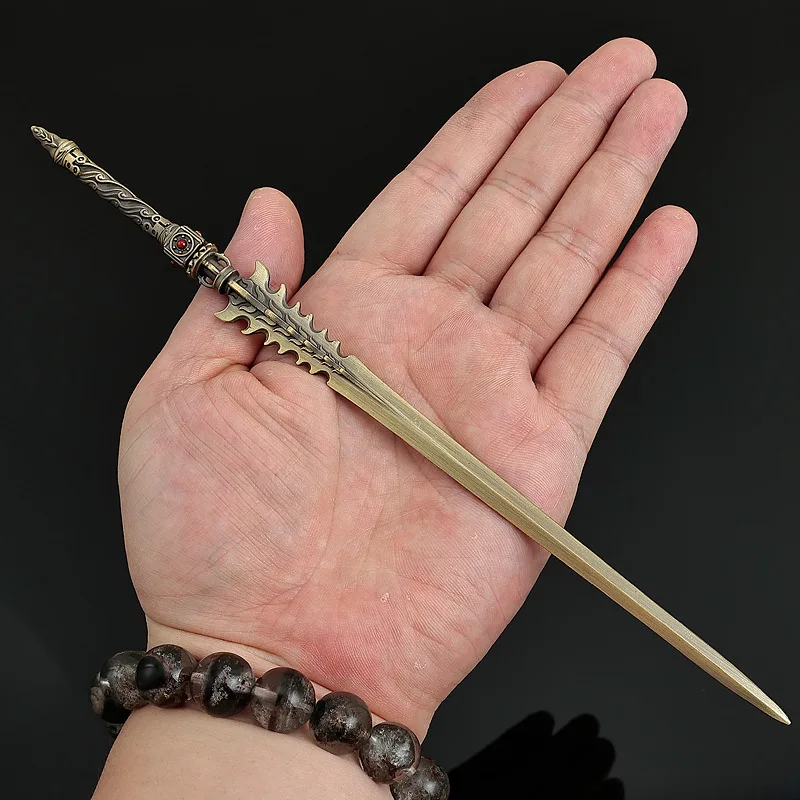 22 cm/8.66in Koude Wapens Model Metalen Handwerk Ornament Model Chase The Sun Zwaard Speelgoed Ornament Model Desktop Display collectie