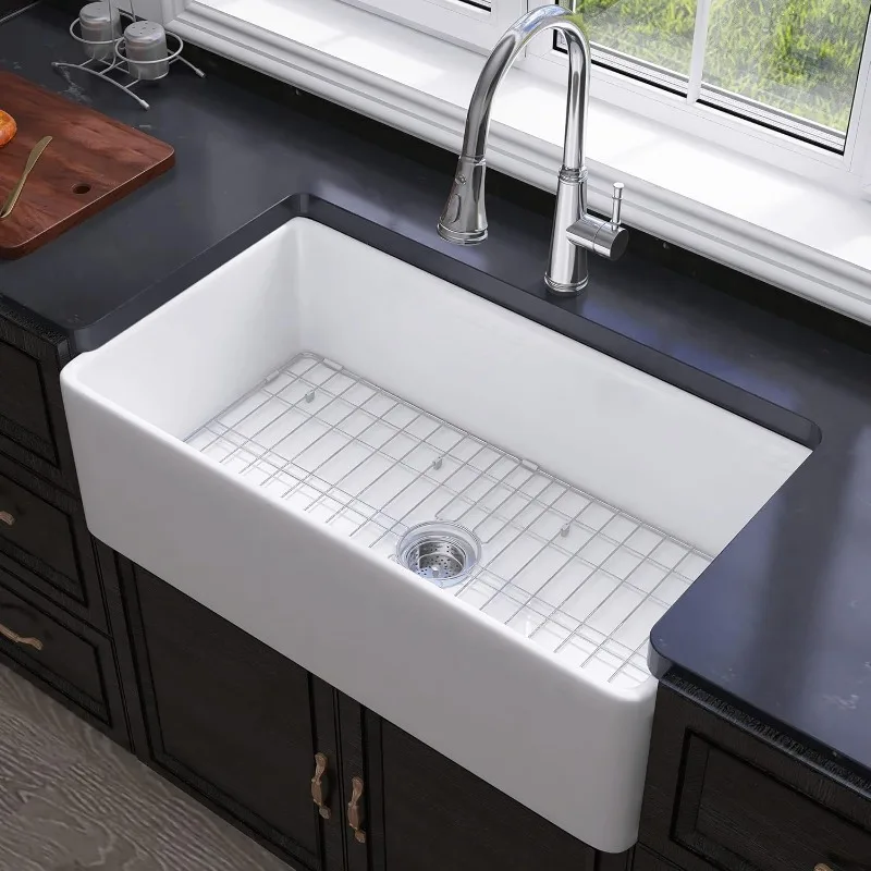 Farmhouse Sink 33 Inch - Apron Front Farmhouse Sink White 33