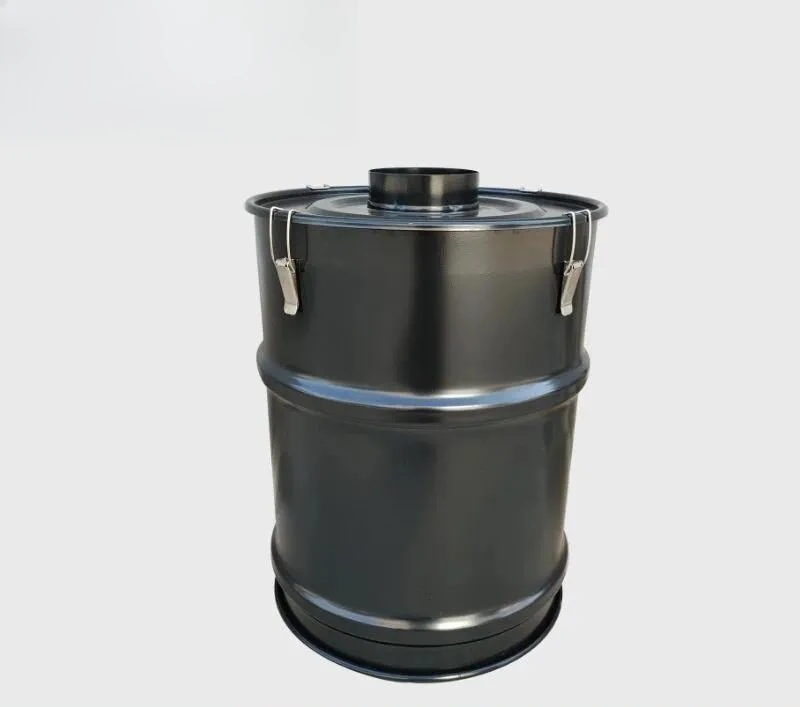 For 100L 50L Woodworking Cyclone Dust Collection Bucket with Observation Window Wheels and Cloth Bag for Workshop Vacuum