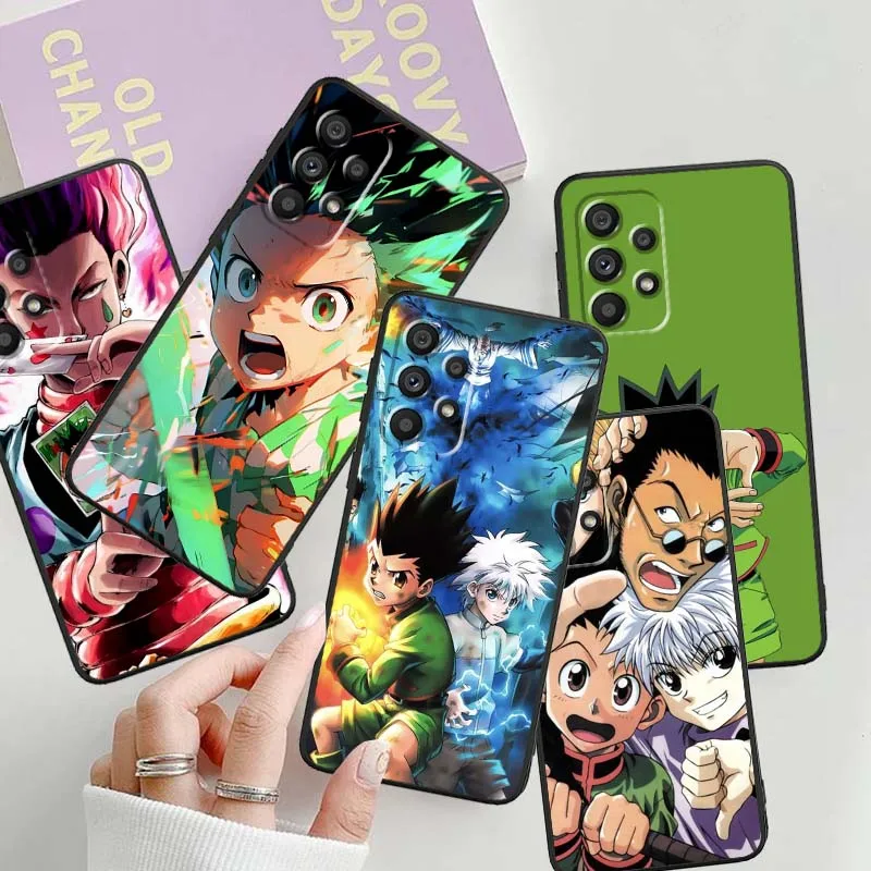 

Anime H-Hunters x H-Hunters Phone Case For Samsung A42 A41 A35 A34 A33 A32 A25 A24 A23 A21s A04 A03 Note 20 Ultra 5G Black