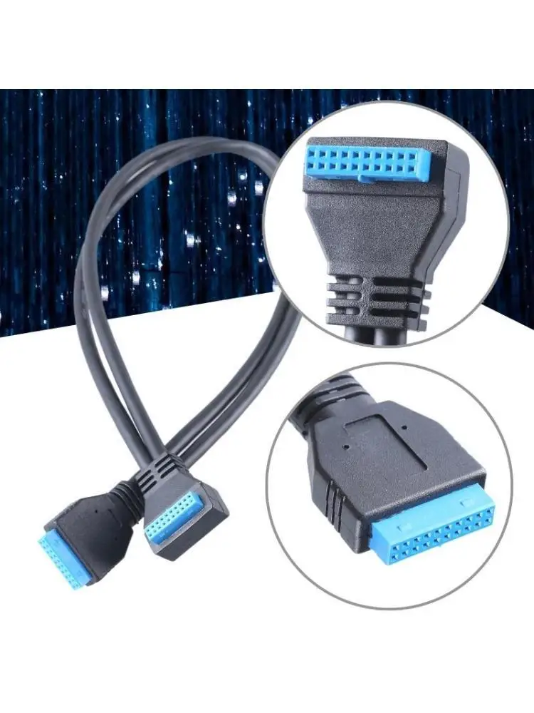 652F USB 19/20pin Extension Cable Computer Chassis Motherboards USB3.0 Male Female Adapter Cord 30CM 50CM