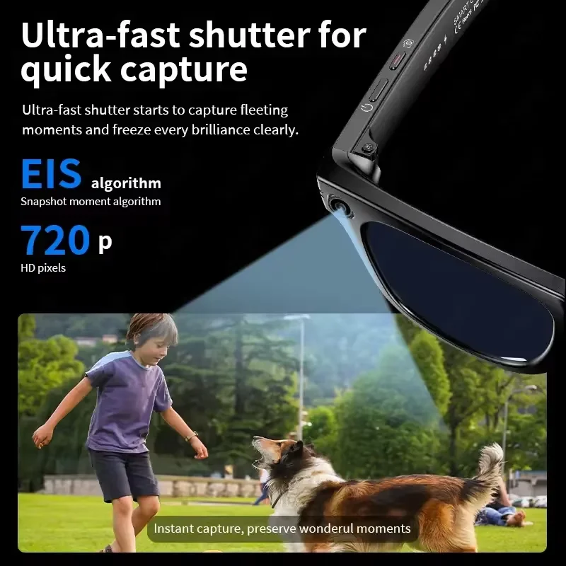 New Upgrade Smart glasses With Camera Video Recording AI Photo Recognition Bluetooth Call Translation Voice Sunglasses Men Women image 6