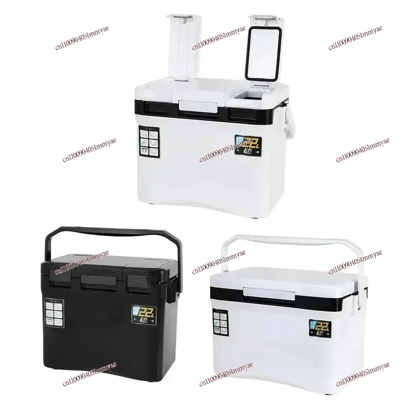 

Outdoor Fishing Cooler Box, Tackle Box, Fish Storage Tools, Light Weight, Portable Air Holes, 22L