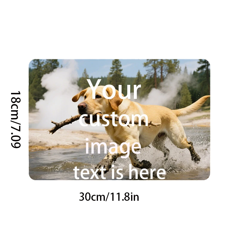 30x18 cm retro-style customizable wooden sign with the text 