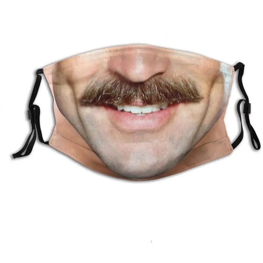 

Facial Expression 3D Three-dimensional Mask Personality Printed Funny Printed Mask Imitation Creative Party Cosplay Mask Cycling