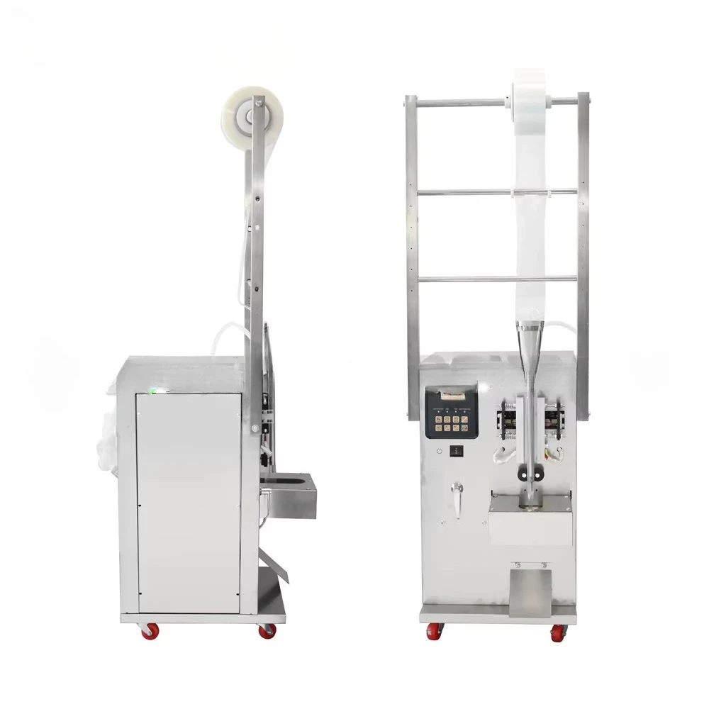 Vertical Automatic Small Milk Sauce Juice Water Liquid Plastic Sachet Bag Pouch Filling Sealing Packaging Machine