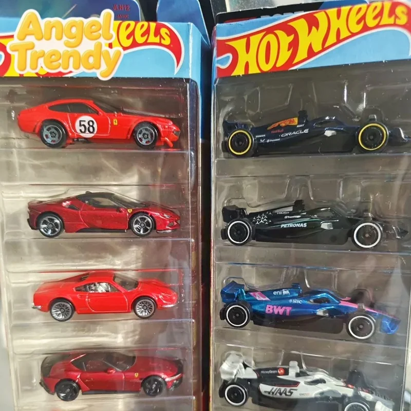 Hot Wheels F1 Formula 1 Racing Car Die Cast 5 Pack Simulation Model Red Bull Mercedes Jln11 Collectible Ferrari 5‑Pack Jln12