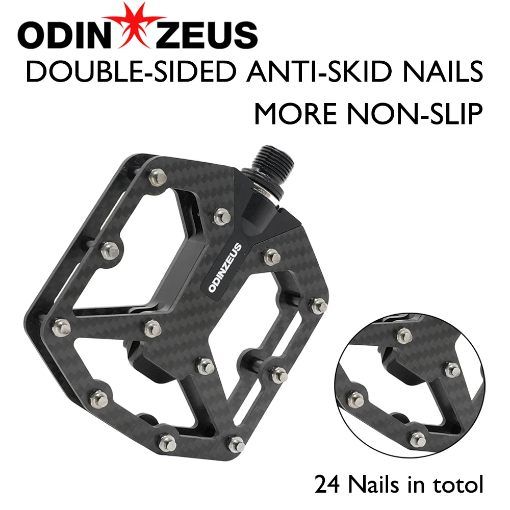 

ODINZEUS MTB Bike Pedals - Wide Anti-Slip Flat Pedals, Aluminum Alloy Bearing, Lightweight & Waterproof, Mountain/Road Bicycles