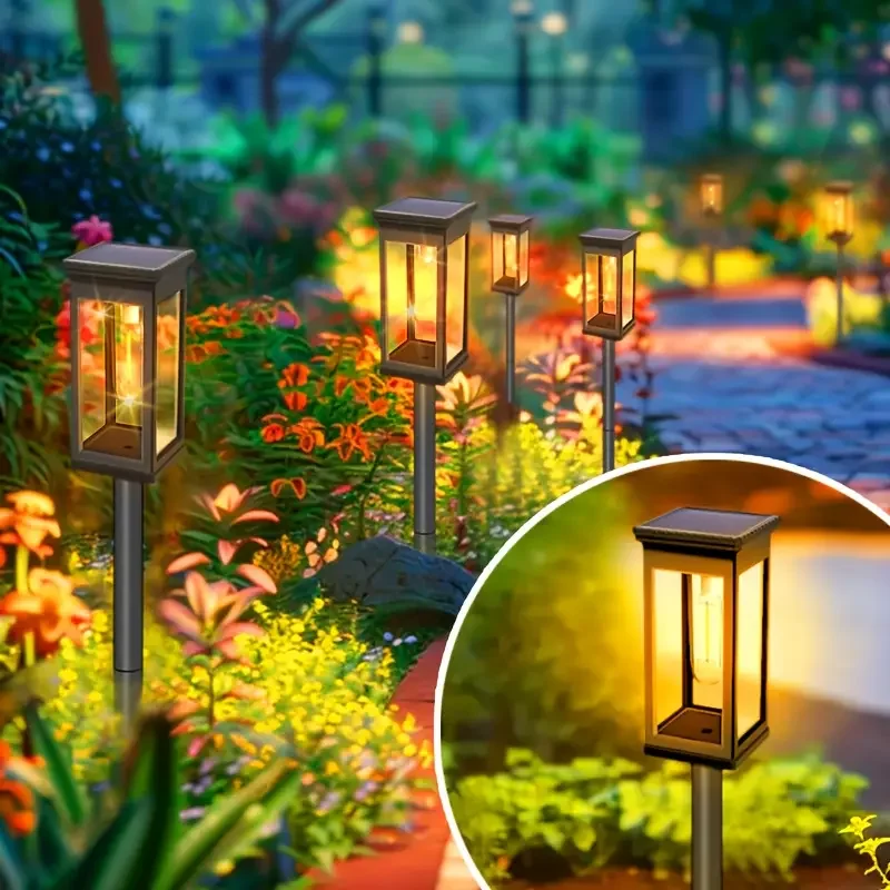 Outdoor Solar Street Lights Courtyard Lawns Walking Paths Lane Decorations Garden Paths Terraces Landscape Lighting