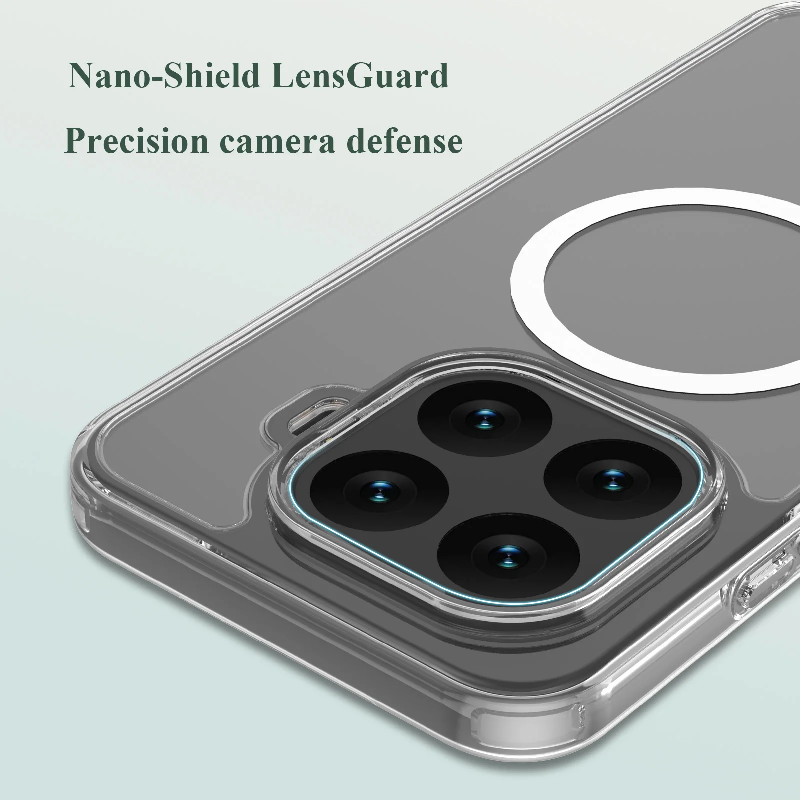 เคสโทรศัพท์แม่เหล็ก Lereach สำหรับ Xiaomi 15T Pro/15T, อะคริลิก + TPU, ป้องกันการกระแทก 4 มุม, ฝาครอบใสรองรับการชาร์จไร้สาย MagSafe