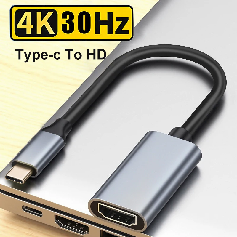 

Кабель USB C HDMI TYPE C к HDMI 4K Адаптер USB C USB 3.1 «папа» на HDTV «мама» Кабель-конвертер для ноутбука, планшета, ТВ MacBook Pro